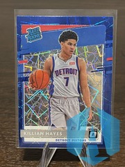 2020-21 Panini Donruss Optic Rated Rookie Killian Hayes #157 Blue Velocity Prizm